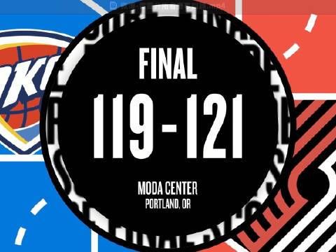 [微博全场集锦]🏀开拓者送残阵雷霆赛季首败 阿夫迪亚26+10+9 亚历山大35+9