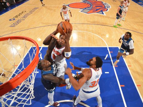 森林狼114-137尼克斯 尼克斯全民皆兵6人得分上双轻松战胜森林狼