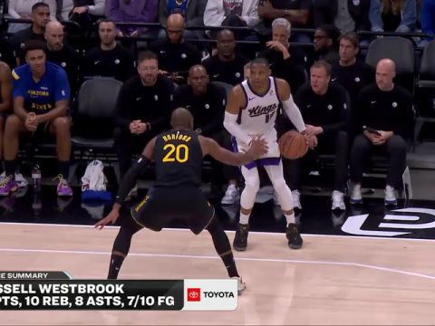 勇士vs国王第4节英文原声回放