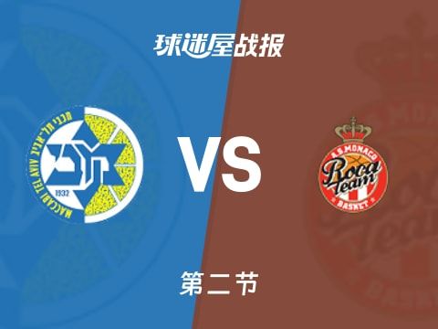 欧篮联常规赛：第二节完，特拉维夫马卡比以49-46领先摩纳哥，索金11+1+1