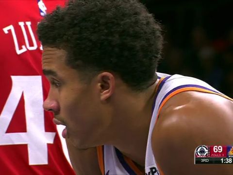 NBA常规赛：快船vs太阳第3节中文解说回放