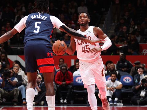 米切尔vs奇才集锦 25分钟轰下24+5+5数据全面