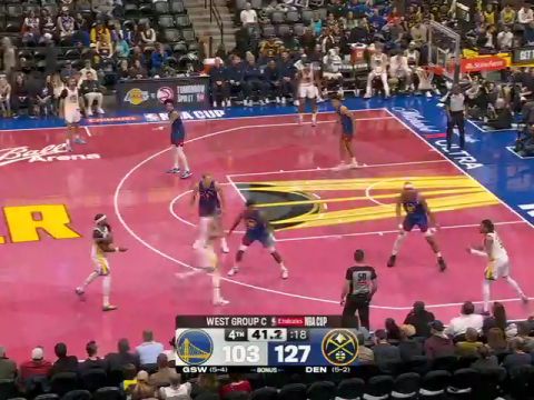 勇士vs掘金第4节英文原声回放