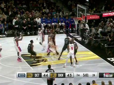 活塞vs篮网第2节中文解说回放