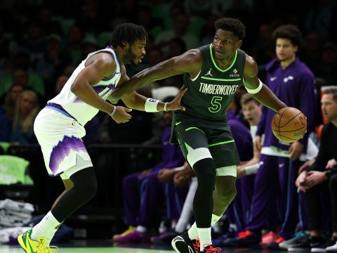 爵士vs森林狼精华回放 爱德华兹37+5兰德尔三双森林狼40分大胜