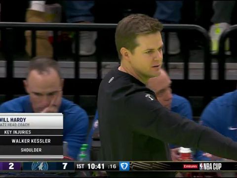 爵士vs森林狼第1节中文解说回放