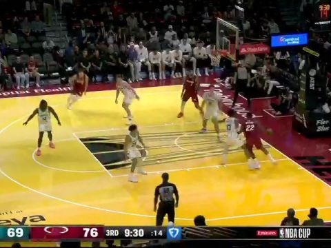 黄蜂vs热火第3节中文解说回放