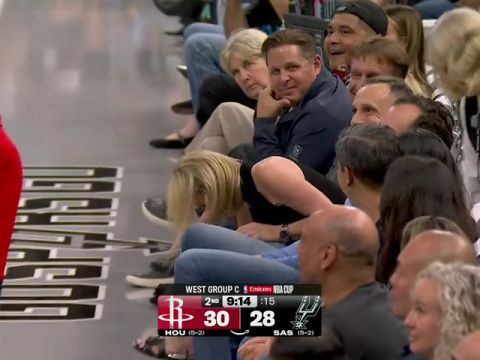 NBA杯小组赛西部C组：火箭vs马刺第2节中文解说回放