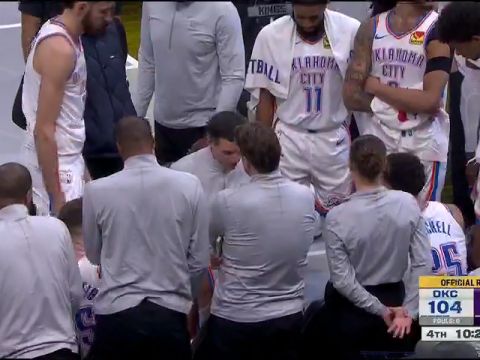 雷霆vs国王第4节英文原声回放