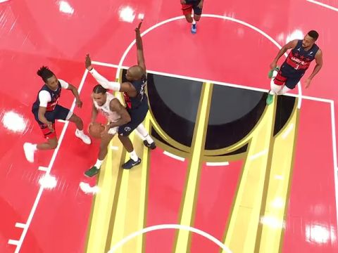 骑士vs奇才第1节英文原声回放