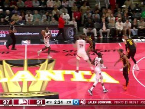 [腾讯全场集锦]🏀NBA杯-猛龙7人上双逆转老鹰取4连胜 莺歌20+6 约翰逊21+7