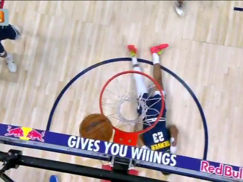 NBA常规赛：步行者vs掘金第2节中文解说回放