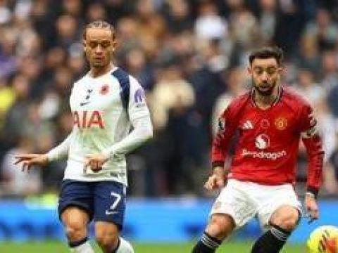 [咪咕全场集锦]英超-神剧本！曼联2-2读秒绝平热刺 里沙利松补时准绝杀德里赫特绝平