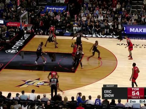 NBA常规赛：猛龙vs76人第2节英文原声回放