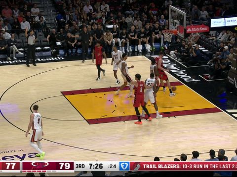 开拓者131-136热火 阿夫迪亚空砍33+11约维奇29+9+7助队两连胜