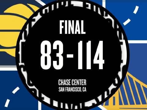 [微博全场集锦]🏀勇士31分大胜步行者止连败 巴特勒21+9+7 库里连续第3场缺阵