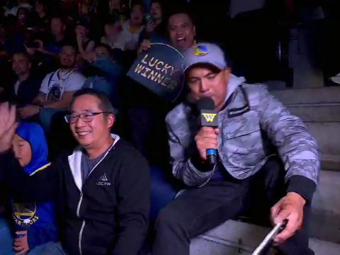 NBA常规赛：步行者vs勇士第3节英文原声回放