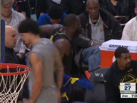 NBA常规赛：步行者vs勇士英文原声全场回放