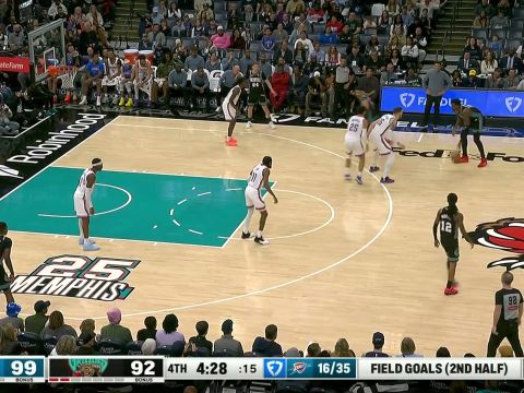 莫兰特vs雷霆集锦 18投3中手感不佳拿到11分8助攻表现低迷