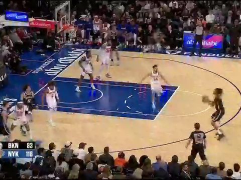 NBA常规赛：篮网vs尼克斯第4节中文解说回放