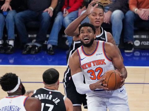 篮网vs尼克斯精华回放 唐斯轻取两双助尼克斯主场大破篮网