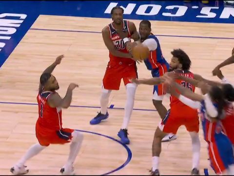 奇才vs活塞加时赛英文原声回放