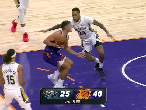 NBA常规赛：鹈鹕vs太阳英文原声全场回放