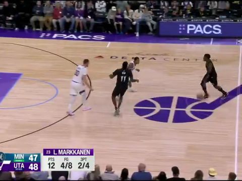 NBA常规赛：森林狼vs爵士英文原声全场回放