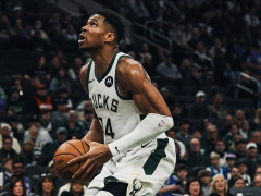 字母哥以60%命中率砍下30+5+5的场次累计至143次，历史第二人仅次于詹姆斯