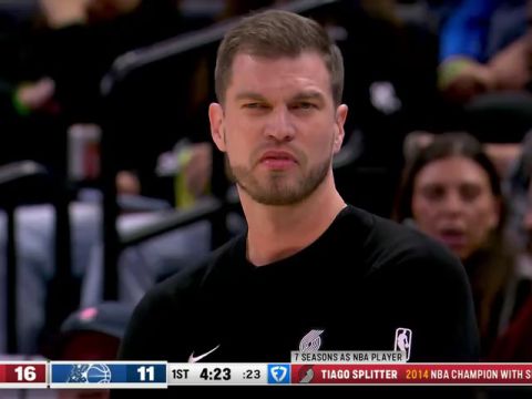 开拓者vs魔术第1节中文解说回放