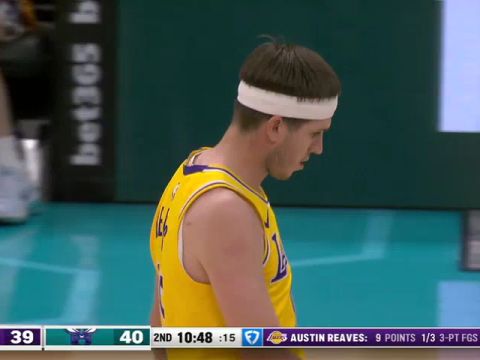 NBA常规赛：湖人vs黄蜂第2节中文解说回放