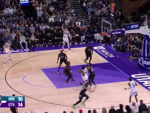 [微博全场集锦]🏀森林狼逆转爵士取3连胜 华子35分 兰德尔27+8+7 马尔卡宁21+8