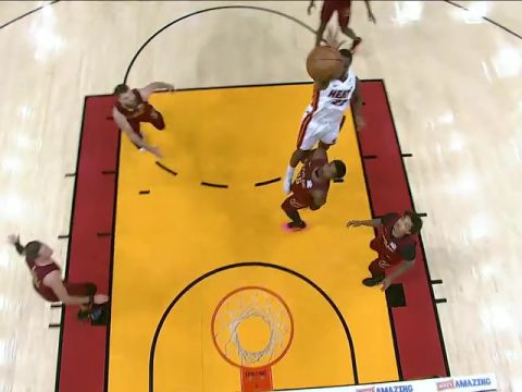 NBA常规赛：骑士vs热火第2节中文解说回放