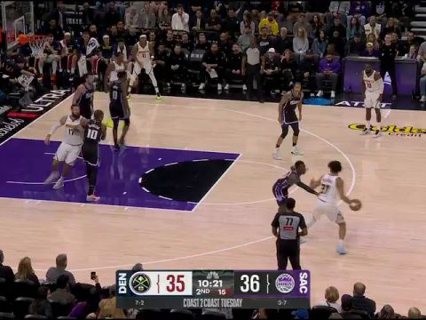 掘金vs国王第2节英文原声回放