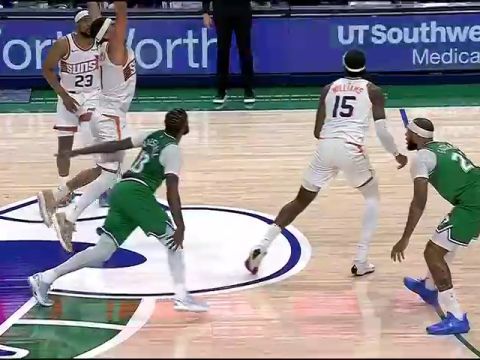 NBA常规赛：太阳vs独行侠英文原声全场回放