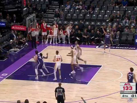 老鹰vs国王第4节英文原声回放