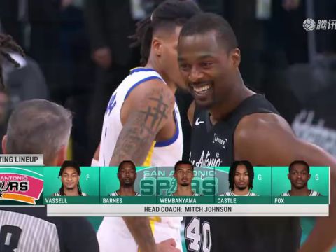 勇士vs马刺精华回放 库里46+5+5力压文班亚马31+15+10