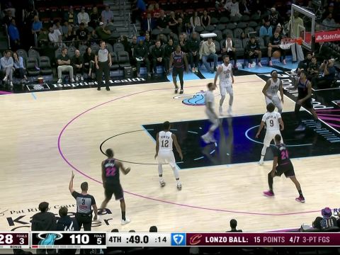 鲍威尔vs骑士集锦 全场高效拿下27+5难挽球队败局