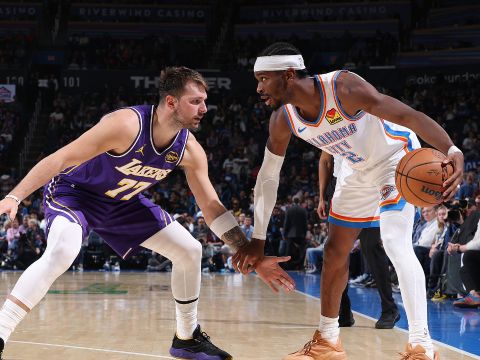 湖人92-121雷霆 亚历山大30+9雷霆背靠背大胜湖人