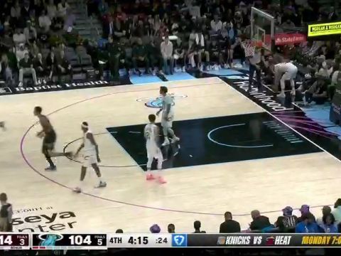 NBA常规赛：骑士vs热火第4节中文解说回放