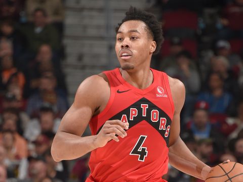 巴恩斯vs骑士集锦 攻防一体狂轰28+10+8+5盖帽填满数据栏