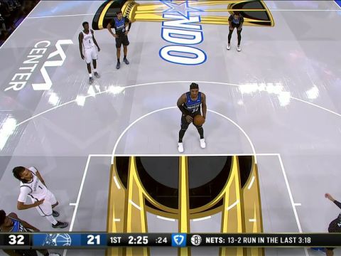 篮网vs魔术第1节中文解说回放