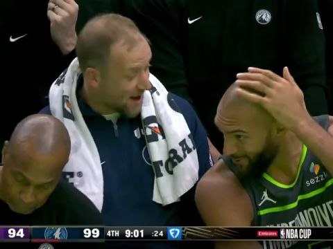 NBA杯小组赛西部A组：国王vs森林狼第4节中文解说回放