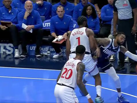 NBA杯小组赛西部B组：快船vs独行侠第3节中文解说回放