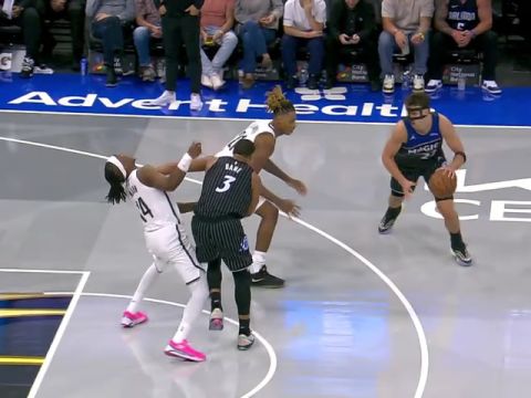 篮网vs魔术第4节英文原声回放