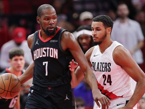 开拓者116-140火箭 杜兰特30分火箭主场大胜开拓者