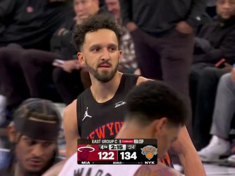 NBA杯小组赛东部C组：热火vs尼克斯英文原声全场回放