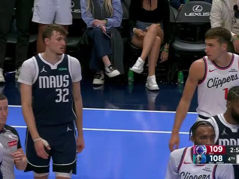 NBA杯小组赛西部B组：快船vs独行侠第4节英文原声回放