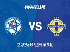 【世欧预】斯洛伐克vs北爱尔兰比赛结果：斯洛伐克(1-0)北爱尔兰比分战报(2025年11月15日)