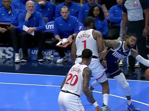 NBA杯小组赛西部B组：快船vs独行侠第3节英文原声回放